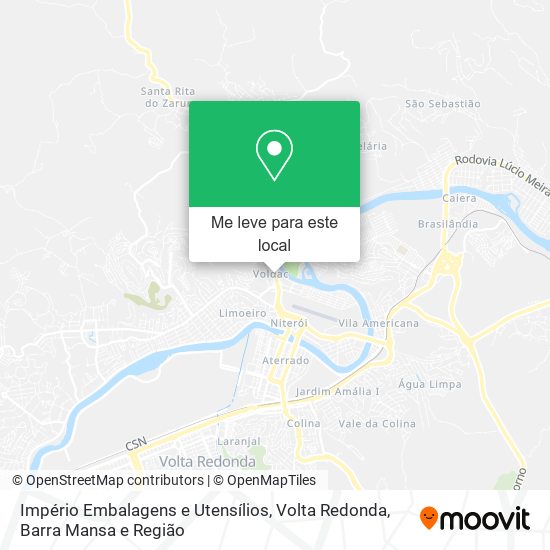 Império Embalagens e Utensílios mapa