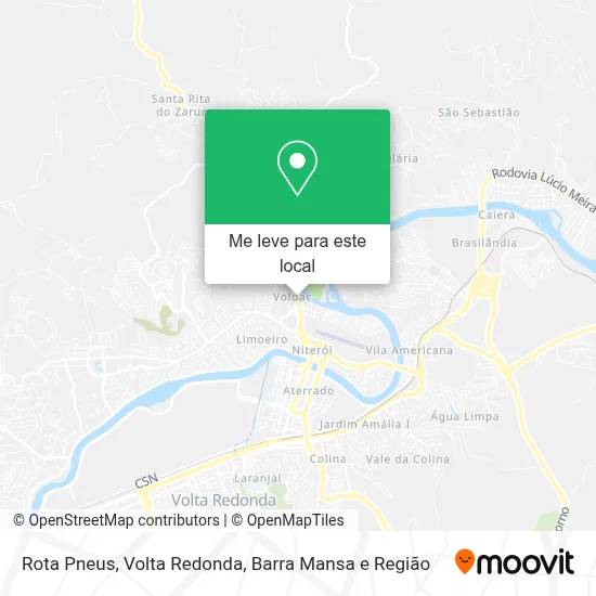 Rota Pneus mapa