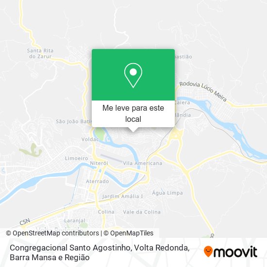 Congregacional Santo Agostinho mapa