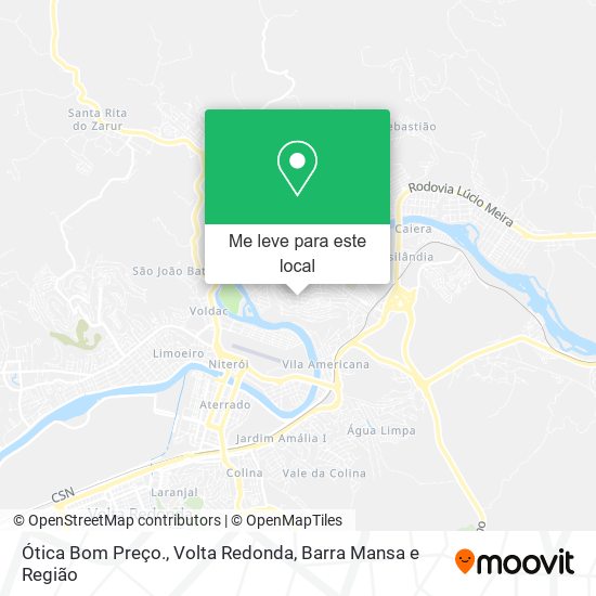 Ótica Bom Preço. mapa