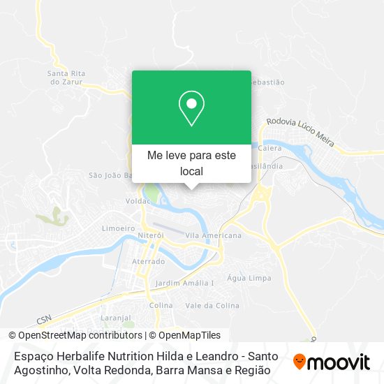 Espaço Herbalife Nutrition Hilda e Leandro - Santo Agostinho mapa