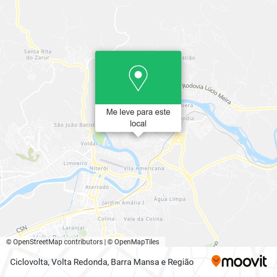 Ciclovolta mapa