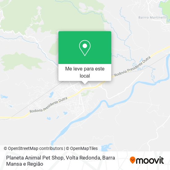 Planeta Animal Pet Shop mapa