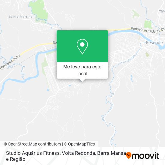 Studio Aquárius Fitness mapa