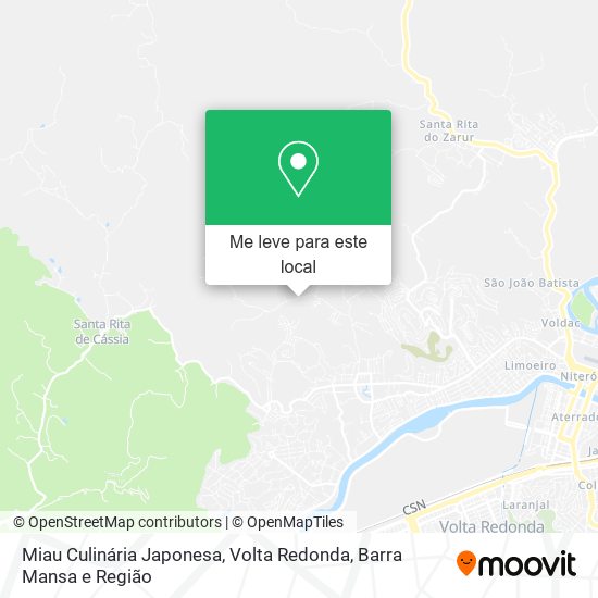 Miau Culinária Japonesa mapa