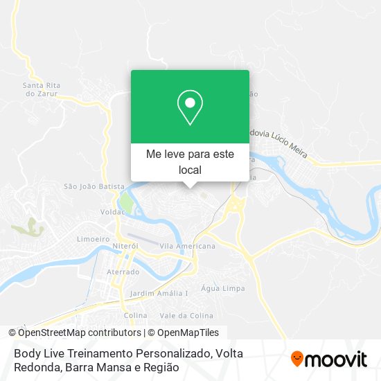 Body Live Treinamento Personalizado mapa