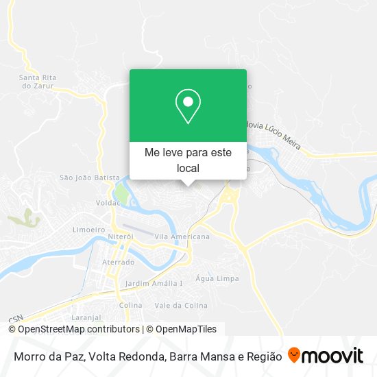 Morro da Paz mapa