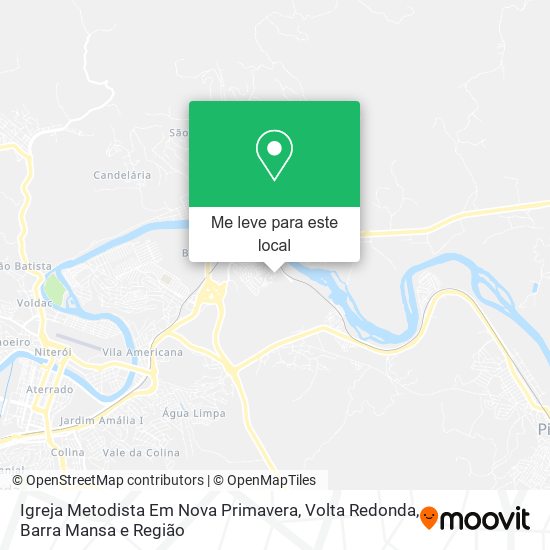 Igreja Metodista Em Nova Primavera mapa
