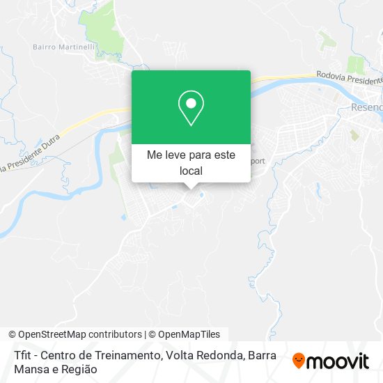 Tfit - Centro de Treinamento mapa