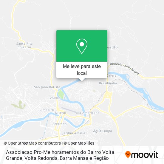 Associacao Pro-Melhoramentos do Bairro Volta Grande mapa