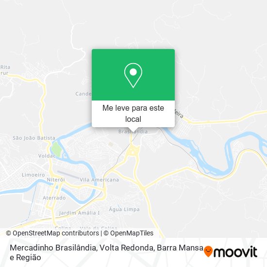 Mercadinho Brasilândia mapa