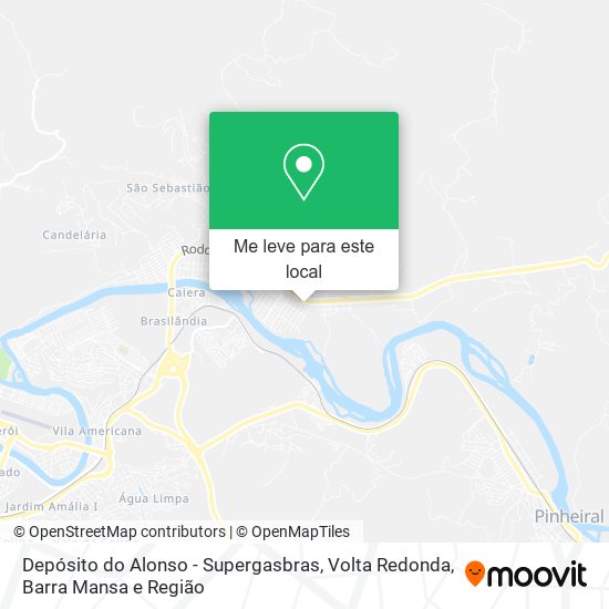 Depósito do Alonso - Supergasbras mapa