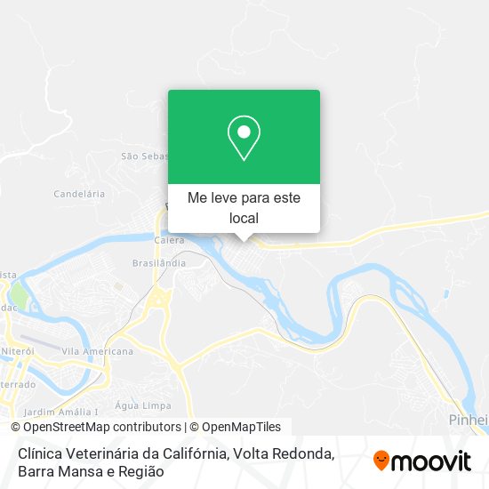 Clínica Veterinária da Califórnia mapa