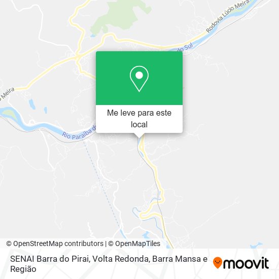 SENAI Barra do Pirai mapa