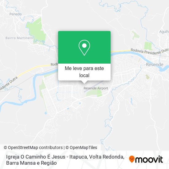 Igreja O Caminho É Jesus - Itapuca mapa