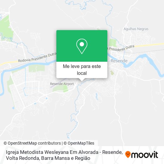 Igreja Metodista Wesleyana Em Alvorada - Resende mapa