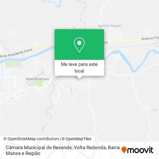 Câmara Municipal de Resende mapa