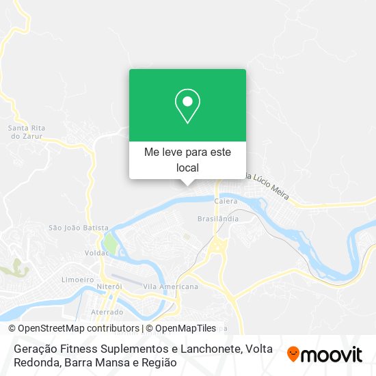 Geração Fitness Suplementos e Lanchonete mapa