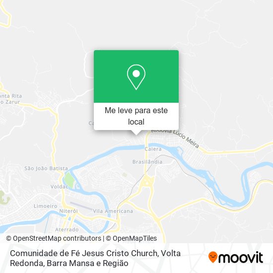 Comunidade de Fé Jesus Cristo Church mapa