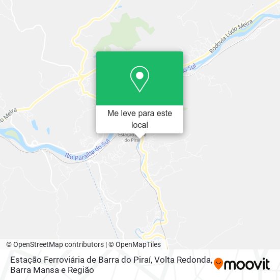 Estação Ferroviária de Barra do Piraí mapa
