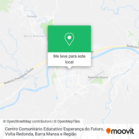 Centro Comunitário Educativo Esperança do Futuro mapa