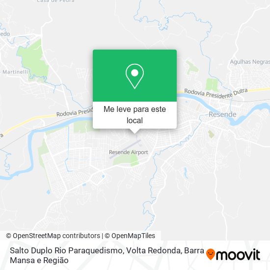 Salto Duplo Rio Paraquedismo mapa