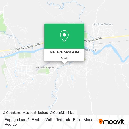 Espaço Liana's Festas mapa