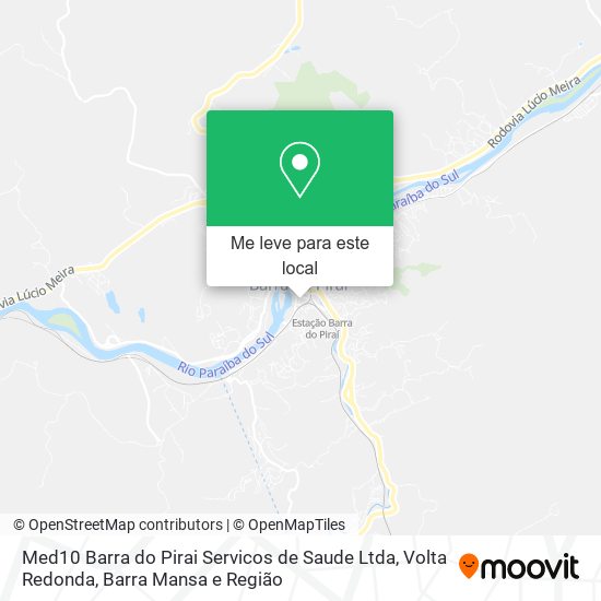 Med10 Barra do Pirai Servicos de Saude Ltda mapa