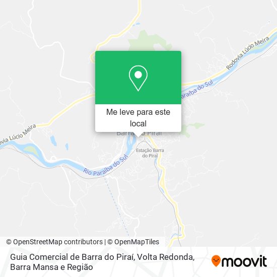 Guia Comercial de Barra do Piraí mapa