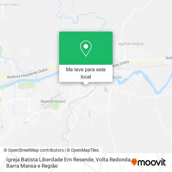 Igreja Batista Liberdade Em Resende mapa