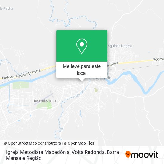 Igreja Metodista Macedônia mapa