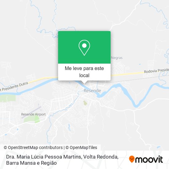 Dra. Maria Lúcia Pessoa Martins mapa