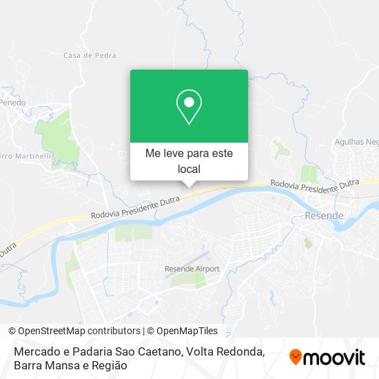 Mercado e Padaria Sao Caetano mapa