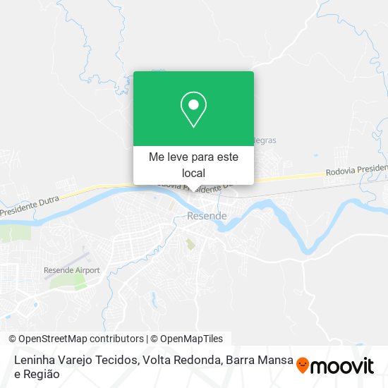 Leninha Varejo Tecidos mapa