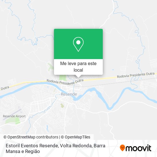 Estoril Eventos Resende mapa