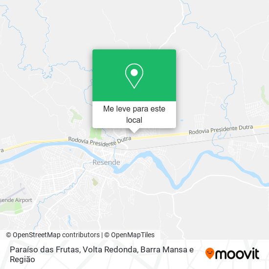 Paraíso das Frutas mapa