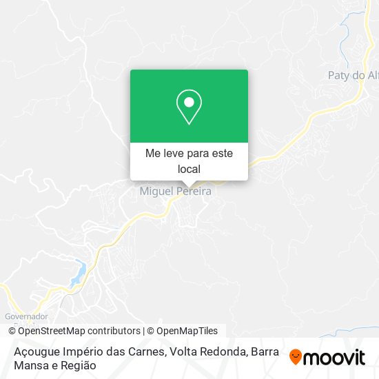 Açougue Império das Carnes mapa