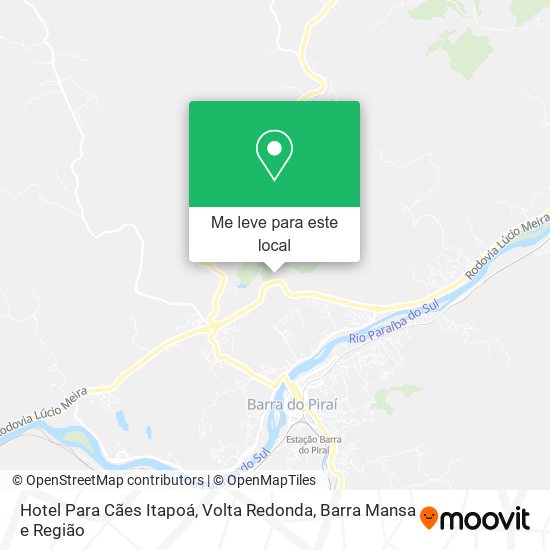 Hotel Para Cães Itapoá mapa