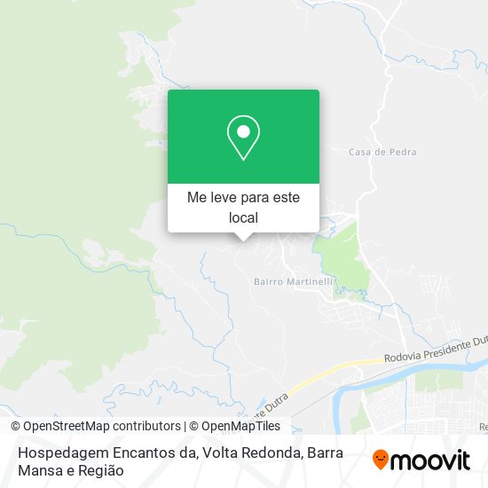 Hospedagem Encantos da mapa