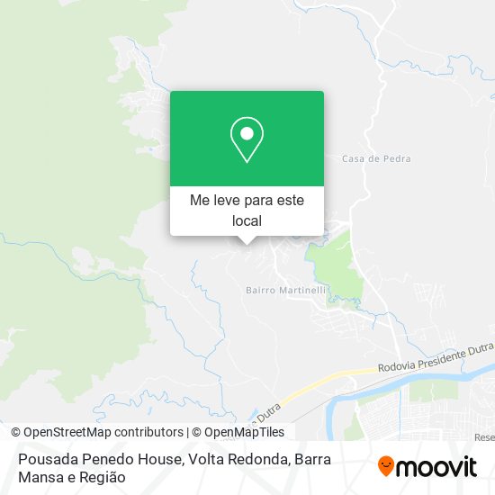 Pousada Penedo House mapa