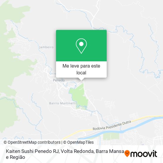 Kaiten Sushi Penedo RJ mapa