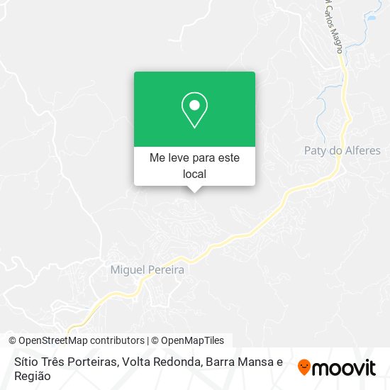Sítio Três Porteiras mapa