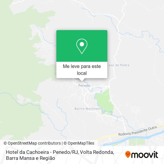 Hotel da Cachoeira - Penedo/RJ mapa