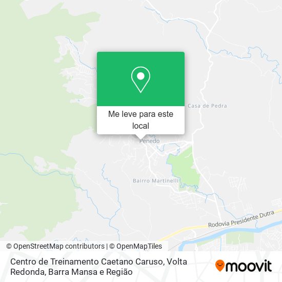 Centro de Treinamento Caetano Caruso mapa