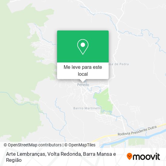 Arte Lembranças mapa