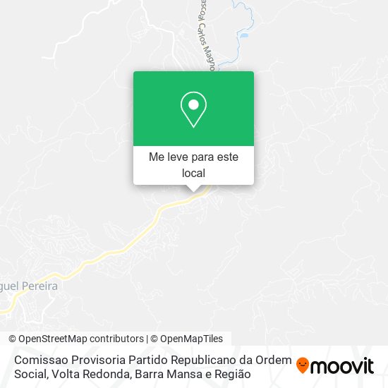 Comissao Provisoria Partido Republicano da Ordem Social mapa