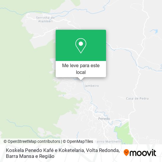 Koskela Penedo Kafé e Koketelaria mapa