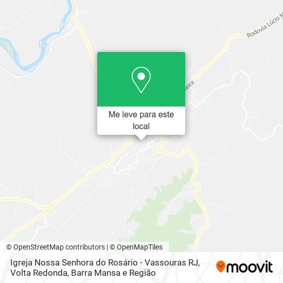 Igreja Nossa Senhora do Rosário - Vassouras RJ mapa