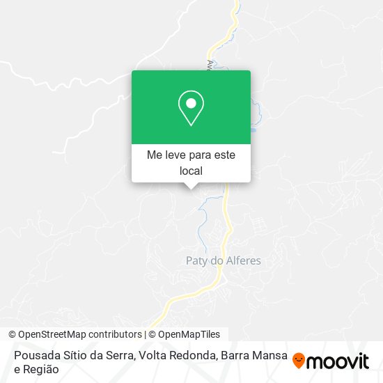 Pousada Sítio da Serra mapa