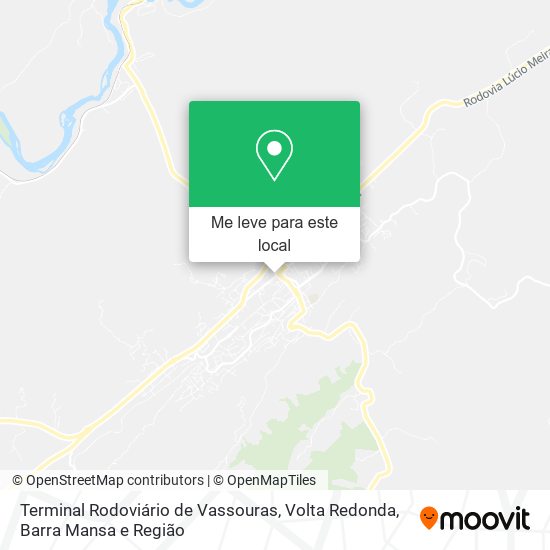 Terminal Rodoviário de Vassouras mapa